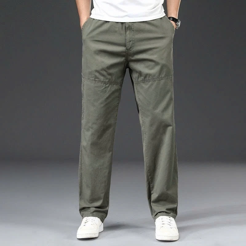 Quần kaki nam KENZA FASHION, Quần nam dài cạp thun có đỉa để thắt lưng, đường gân may nổi bật đủ size 45-120kg