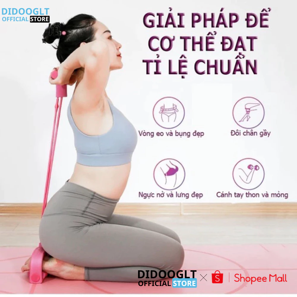 Dụng Cụ Tập Gym DIDOOGLT Dây Kéo Đàn Hồi Ống Cao Su Tập Cơ Bụng Tay Chân Thể Dục Tại Nhà