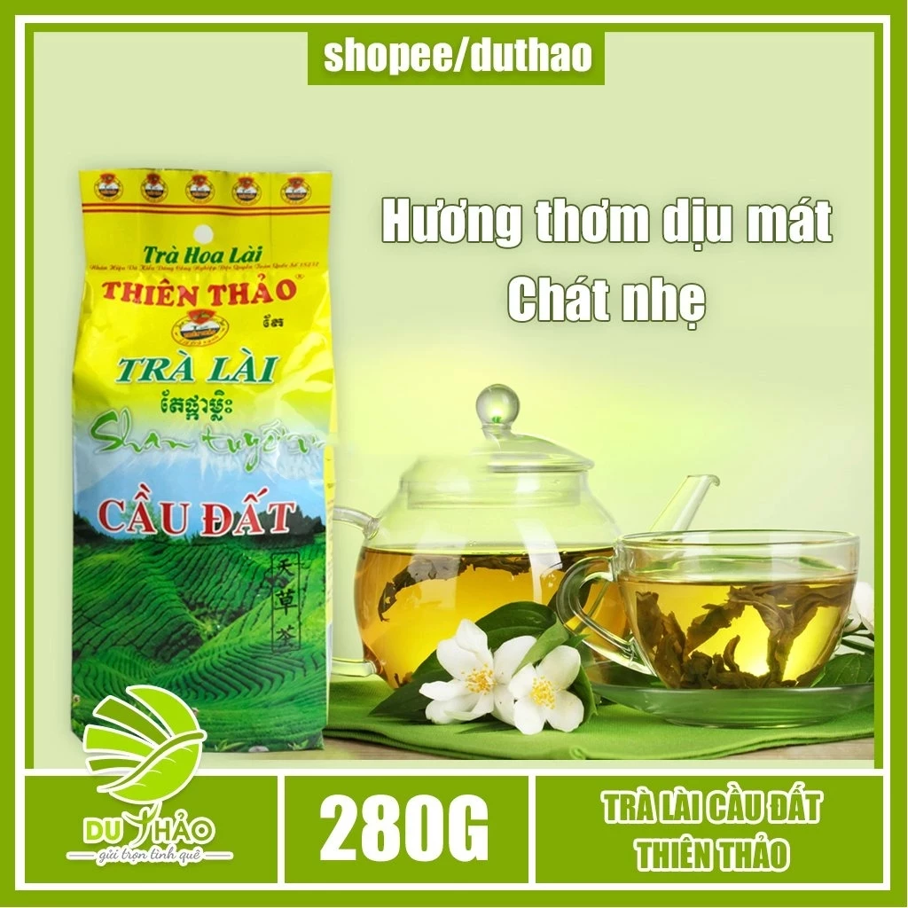 Trà lài Đà Lạt hiệu Thiên Thảo hương thơm nhẹ nhàng dùng kèm bánh rất ngon, trà Việt Nam- Vietnamese tea