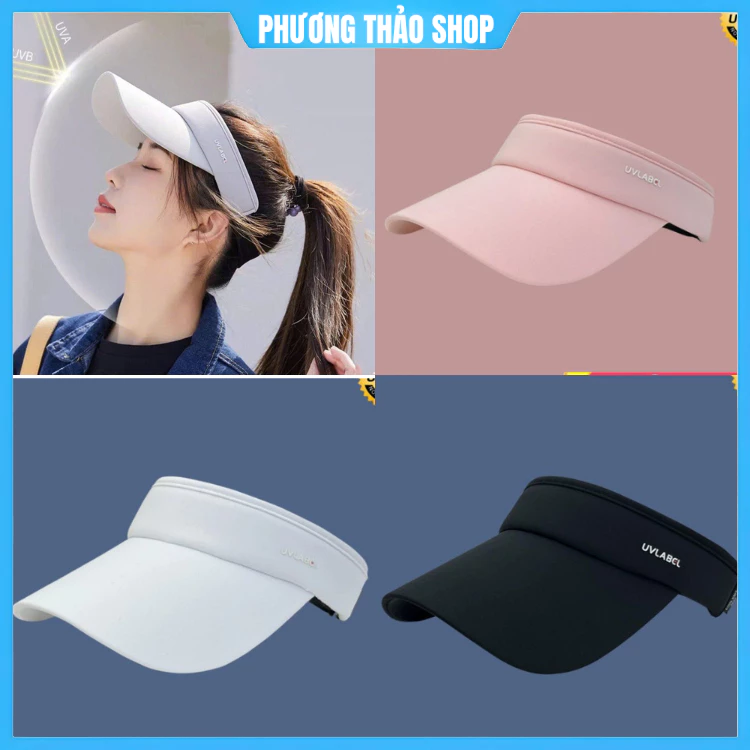 HÀNG ĐẸP Mũ lưỡi trai nửa đầu chống tia UV, dáng thể thao thích hợp chơi Pickleball, chạy bộ, đạp xe
