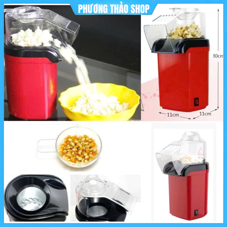 Máy làm bắp rang bơ, bỏng ngô mini cho gia đình toàn vệ sinh