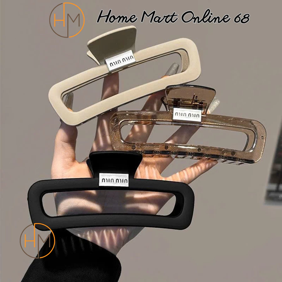 HM63643 Kẹp Tóc Hình Cá Mập, Chữ Cái Cao Cấp Kích Thước Lớn Cho Nữ HM68