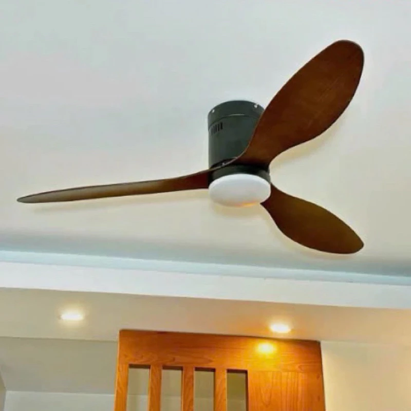 Quạt trần 3 cánh LATO cho chung cư trần thấp siêu mát sải cánh 132cm có đảo chiều BH 10 năm