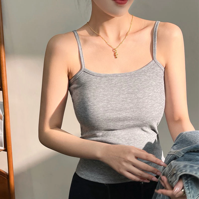 Áo 2 dây, áo ngực lót dây tăm có mút ngực mặc bên trong