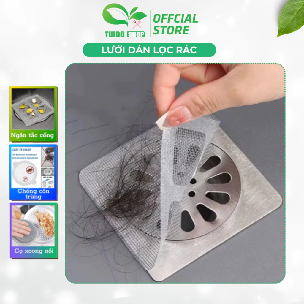 Lưới Dán Lọc Rác Chống Tắc Nghẽn Cống Thoát Nước