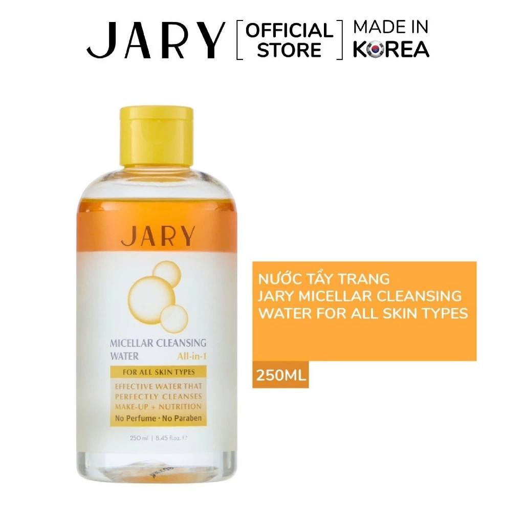 Nước Tẩy Trang 2 lớp Dành Cho Mọi Loại da Jary Micellar Cleansing Water