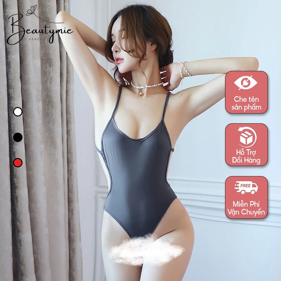 Bộ ngủ Ren Sexy Váy liền thân 2 dây Bodysuit Gợi cảm Quyến rũ JS04 Đồ ngủ nữ Jumsuit Cám dỗ Cuốn hút Tôn dáng
