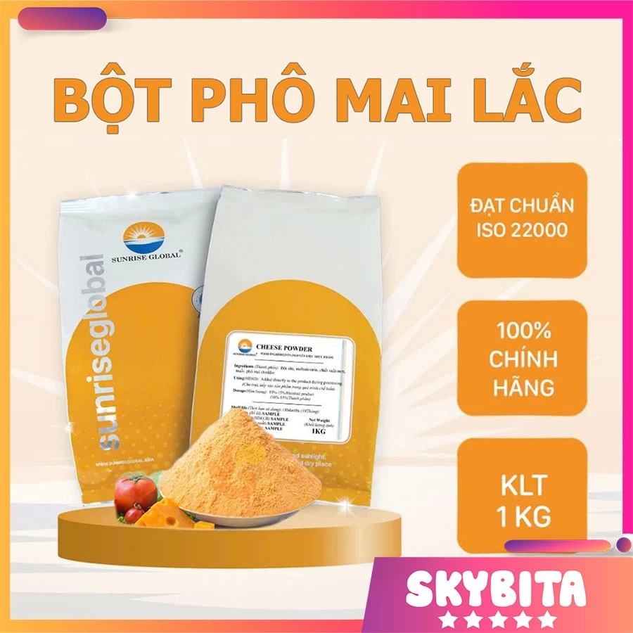 Bột Phô Mai Lắc - Gia Vị Rắc Khoai Tây Chiên, Gà Lắc, Bắp Rang Bơ - Cheese Powder
