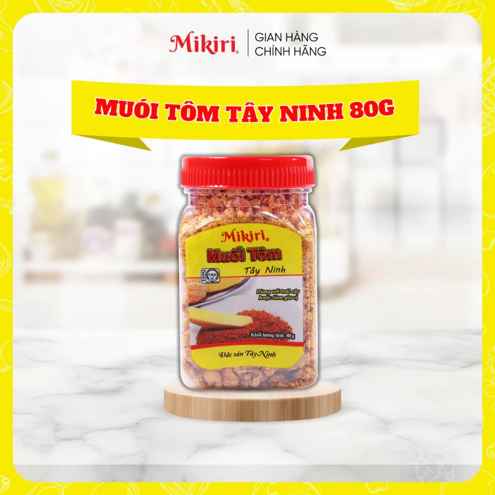 Muối Tôm Tây Ninh Mikiri – Chấm Trái Cây, Hải Sản Ngon Xuất Sắc – Vị Cay Thơm, Mặn Ngọt Đậm Đà