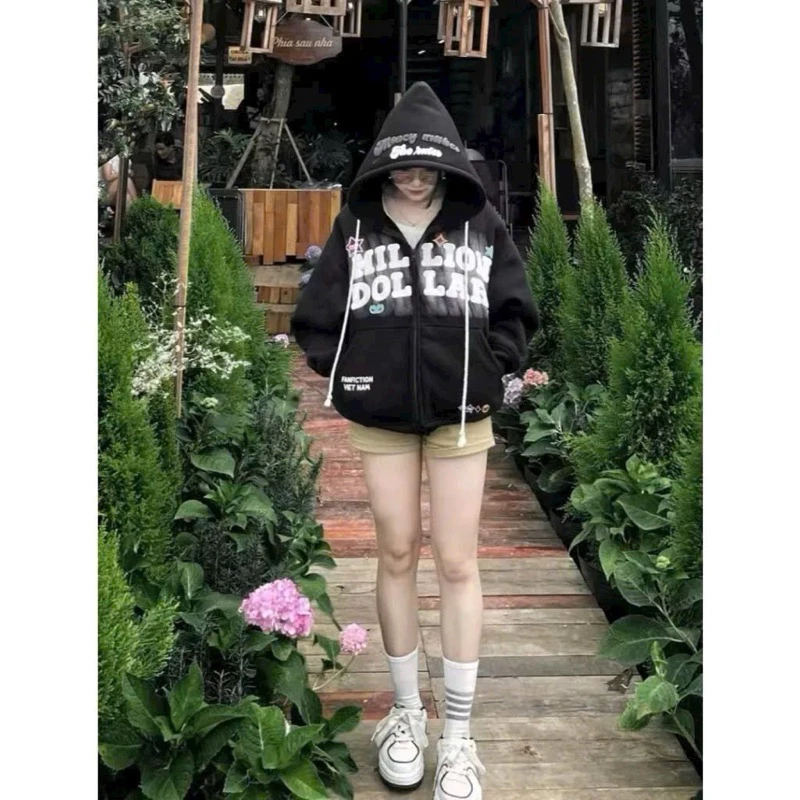 Áo Khoác Hoodie Nam Nữ Dây Kéo MILLION DOLAR In Ngôi Sao Nón Bự Sành Điệu Wonmer-Top