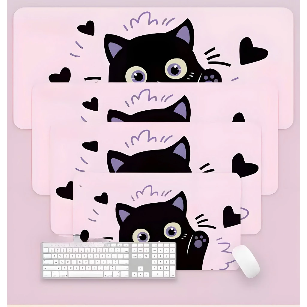 Miếng Lót Chuột Cỡ Lớn Cute Cat Đáng Yêu Dễ Thương Chất Lượng Cao