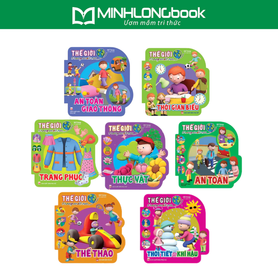 Sách: Combo Thế Giới Trong Mắt Em - Bộ 7 Chủ Đề - Ehon Nhận Biết Cho Bé 1-3 Tuổi