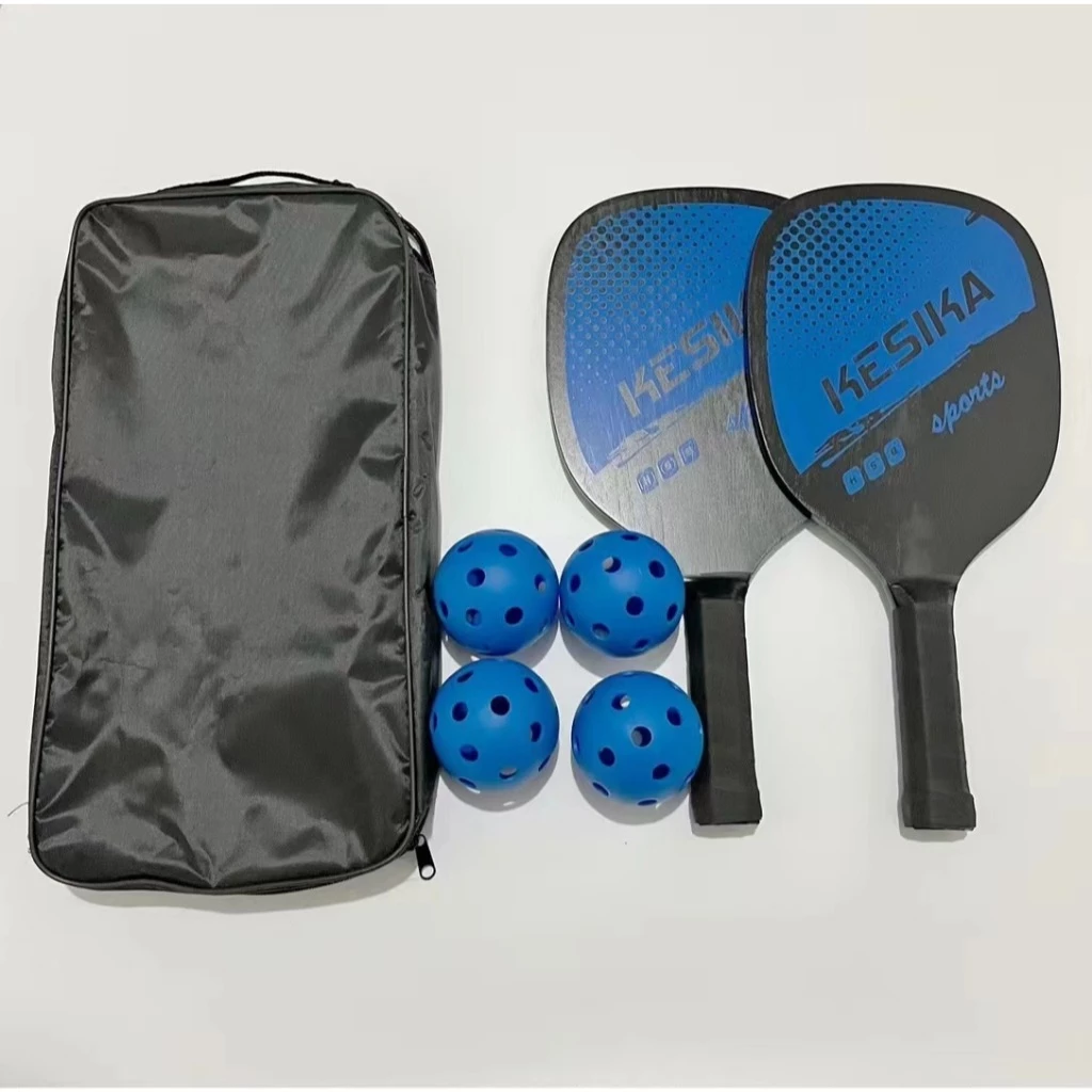 Bộ Vợt 2 Pickleball và 4 Quả Bóng Pickleball 26 Lỗ Bền Đẹp Kèm Túi Đựng Phụ Kiện Thể Thao