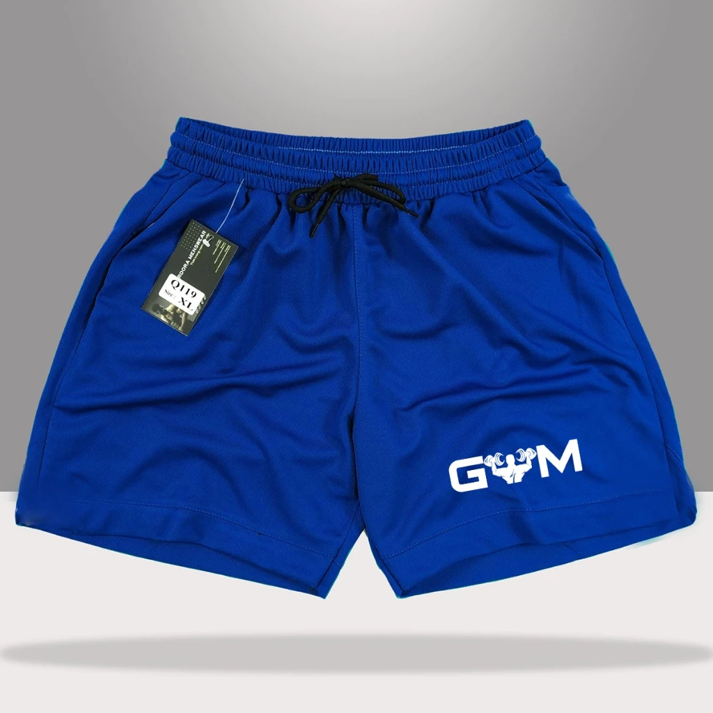 QUẦN ĐÙI THỂ THAO NAM - IN LOGO GYM 01 - CHẤT MÈ THÁI THOÁNG KHÍ - SIZE 40-100KG