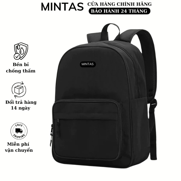 Balo Nam Nữ Thời Trang Thương Hiệu MINTAS, Kiểu Dáng Basic Đi Học Đi Làm Đi Chơi - Mã BL6
