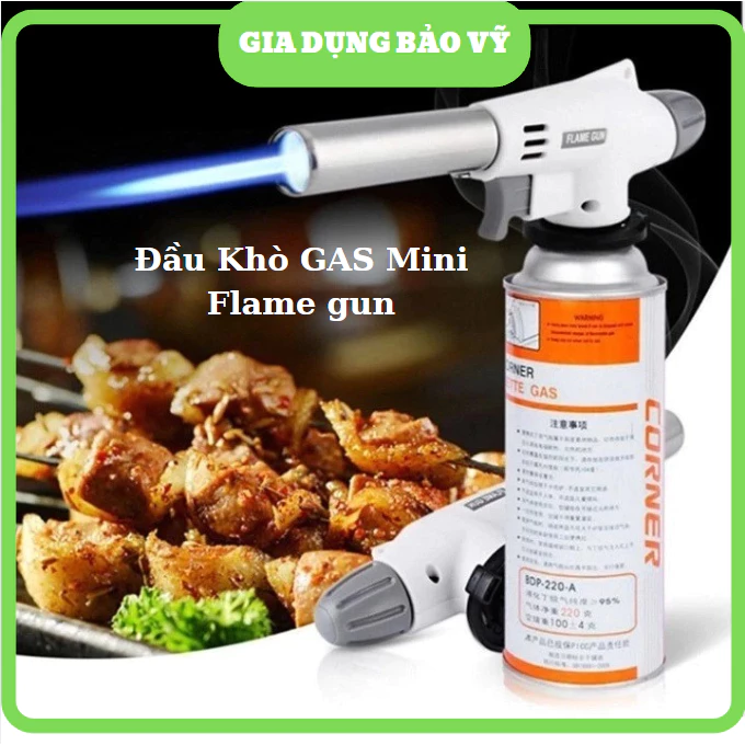 Đầu Khò Gas Mini Cầm Tay Flame Gun Đầu Khò Gas Chuyên Dụng Có Núm điều Chỉnh Nhiệt Độ - BV93