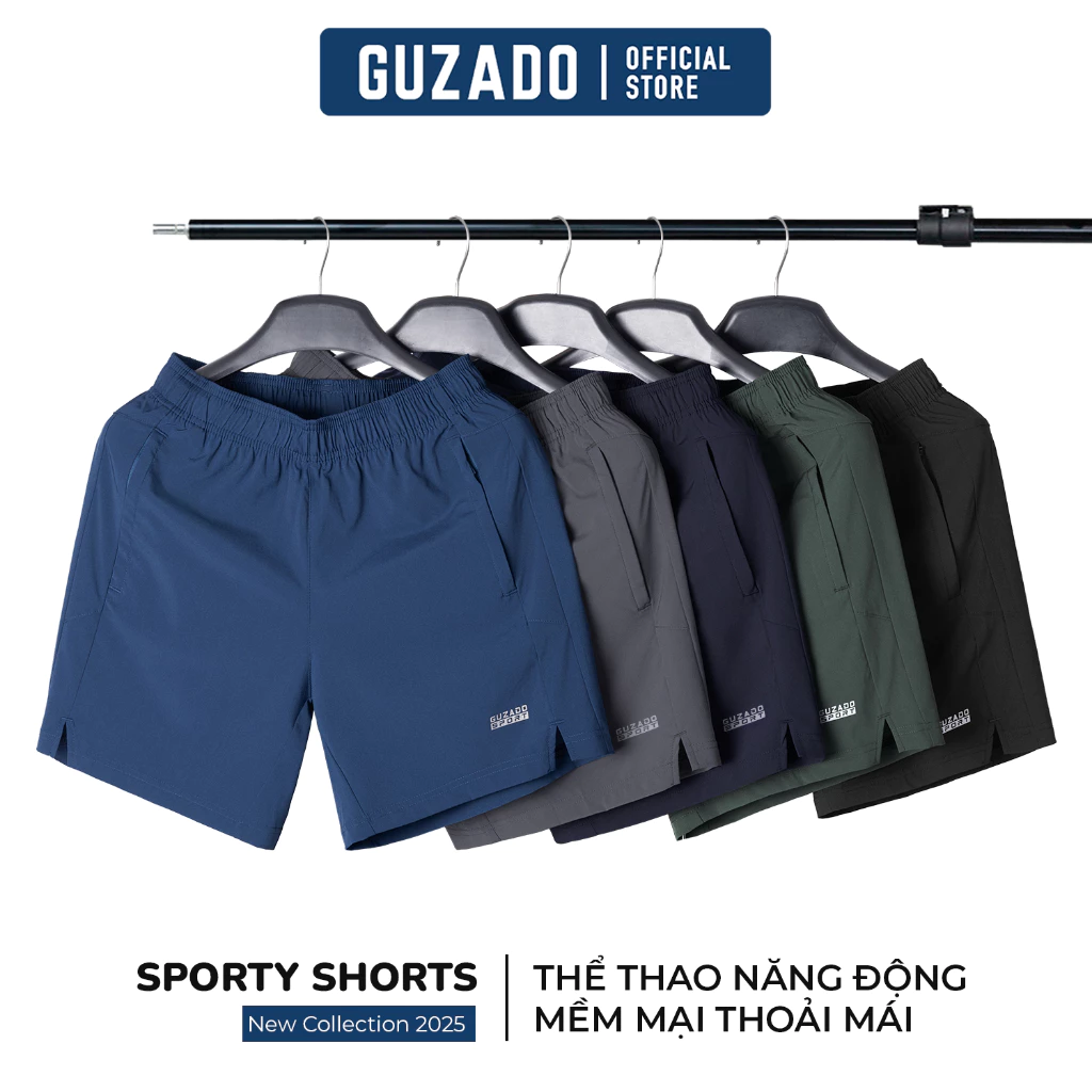 Quần Short Chạy Bộ Nam GUZADO Phong Cách Thể Thao,Chất Liệu Thoáng Khí,Độ Bền Cao GSR-GASA25S001