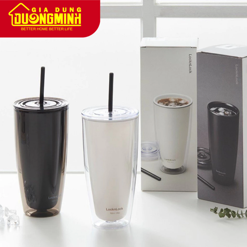 Ly Nhựa Có Ống Hút Lock&Lock 750ml - HAP507 - Gia Dụng Dương Minh