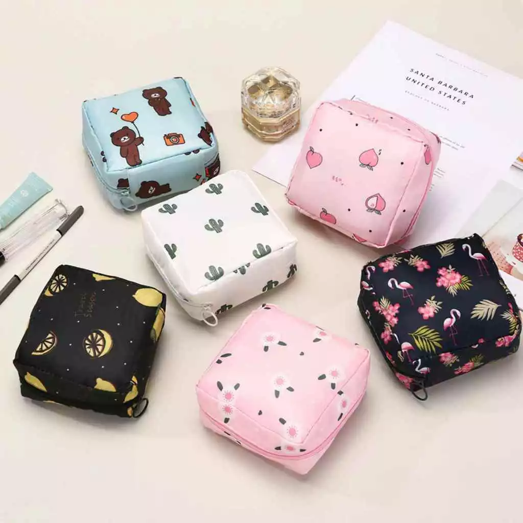 Túi Ví Đựng Băng Vệ Sinh, Son Môi, Mỹ Phẩm - Túi Mini Đựng Đồ Cá Nhân Chống Thấm Nước EUNIO