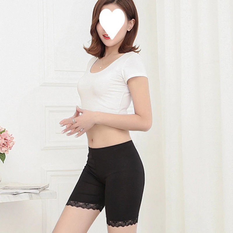 Quần mặc trong váy cotton pha ren, quần lót nữ mặc váy mềm mát