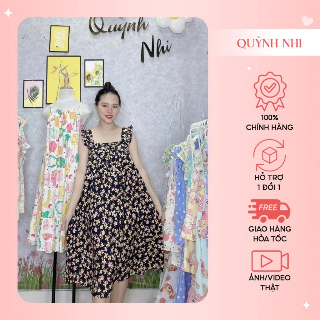 VAY20_VÁY TOLE LANH DÂY BẢN CÁNH TIÊN, BO CHUN PHÍA SAU, CÓ SIZE