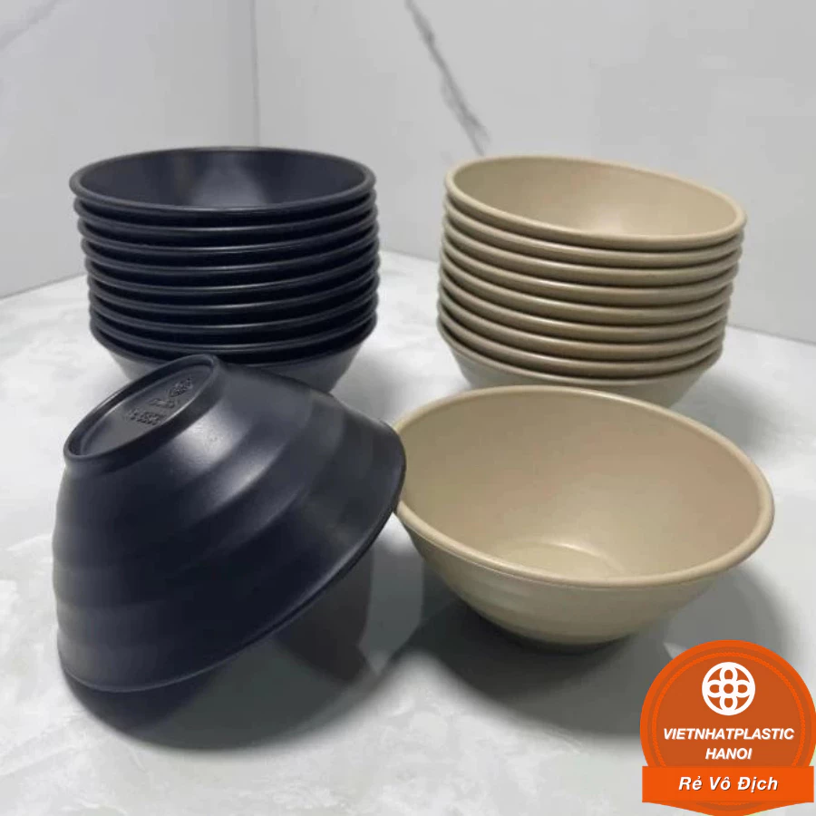 Tô loe chuyên dụng cho nhà hàng cao cấp Melamine, Bát loe miệng 11cm và 12cm, Bát ăn chè, mỳ, cháo