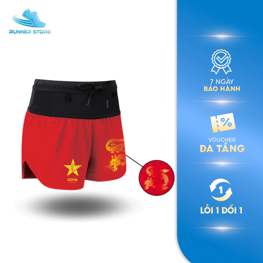 Quần thể thao chạy bộ nam một lớp GOYA DRAGON - Siêu nhẹ, co giãn 4 chiều