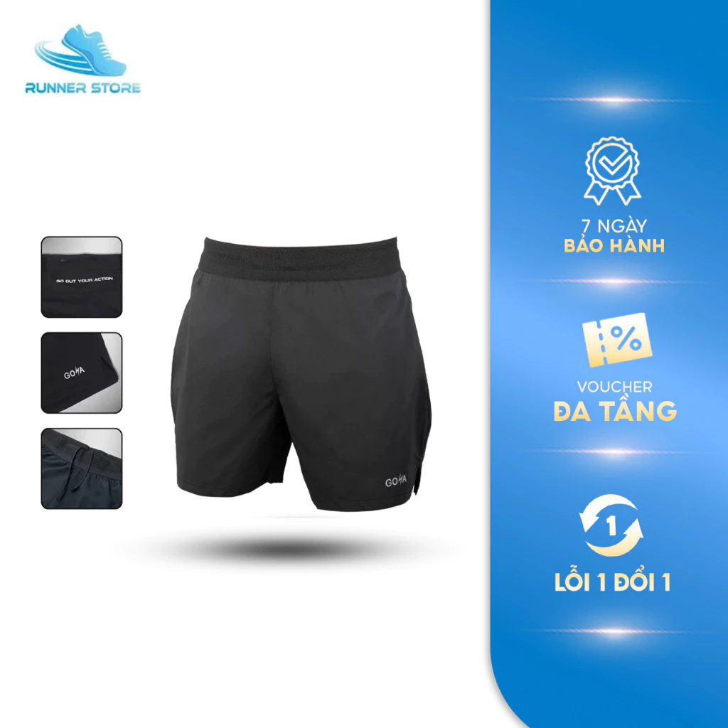 Quần thể thao chạy bộ nam 1 lớp GOYA STRONG - Siêu nhẹ, trượt nước tốt, thoáng mát