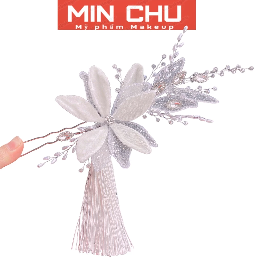 Trâm Cài Tóc Hình U Tua Rua Hoa Phong Cách Hàn  Quốc Cao Cấp