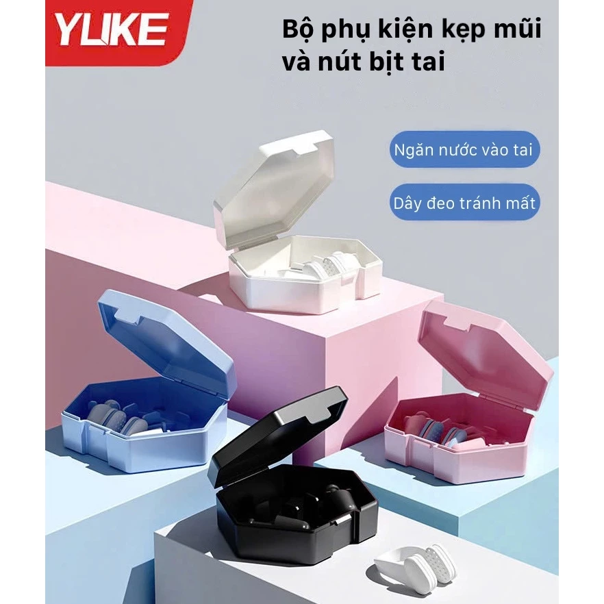 Bộ phụ kiện kẹp mũi và nút bịt tai hỗ trợ bơi lội YUKE - ES012/ nhập khẩu chính hãng