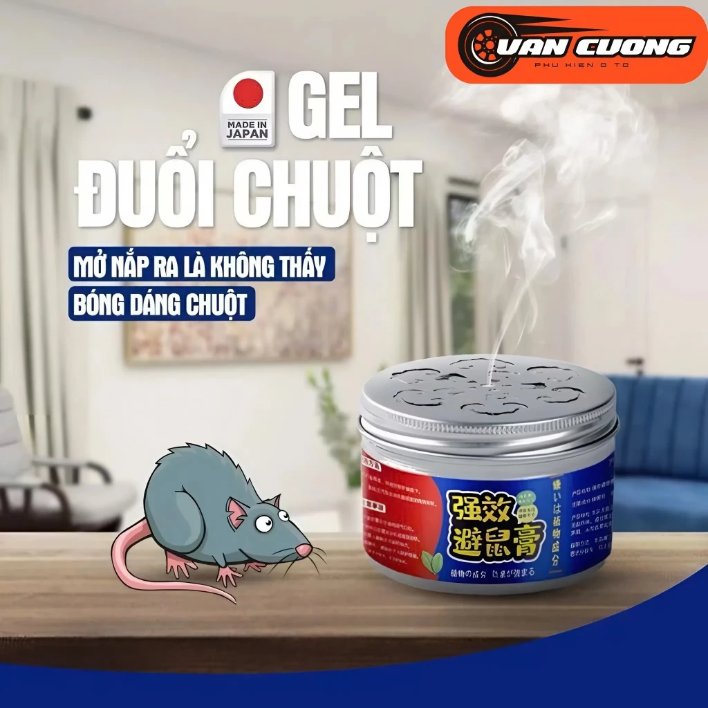 Sáp Đuổi Chuột Và Côn Trùng Với Tinh Dầu Tự Nhiên, An Toàn Cho Người Và Vật Nuôi Chiết Xuất Thực Vật, Hộp 120gr, P278x01