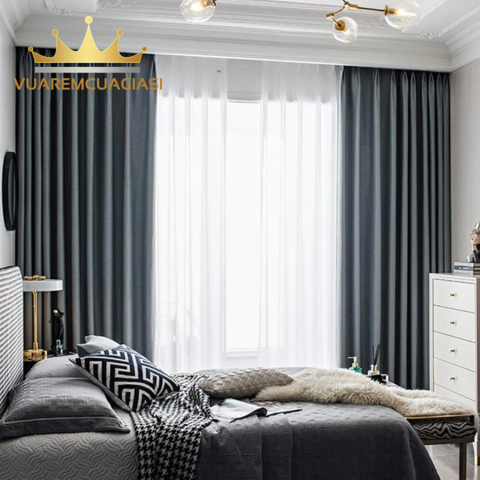Rèm cửa chính size lớn dành cho decor phòng khách nhiều kích thước, màu sắc đa dạng Vuaremgiasi