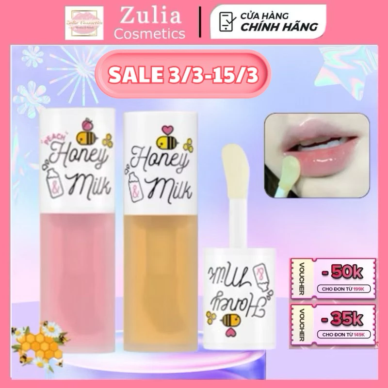 Son Dầu Dưỡng Hồng Môi A'pieu Honey & Milk Lip Oil 5g