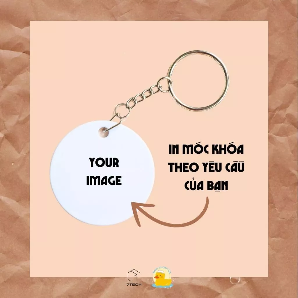 [Chống thấm nước] Móc khóa in hình theo yêu cầu - Nhiều kiểu - Móc khóa QR, hình ảnh làm quà tặng, lưu niệm, chạy xe