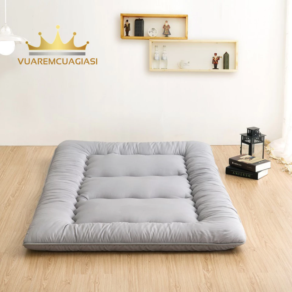Nệm Topper Xuất Nhật Trải Sàn, Tấm Lót Nệm Phong Cách Nhật Bản Độ Dày Từ 7cm - 9cm vuaremgiasi