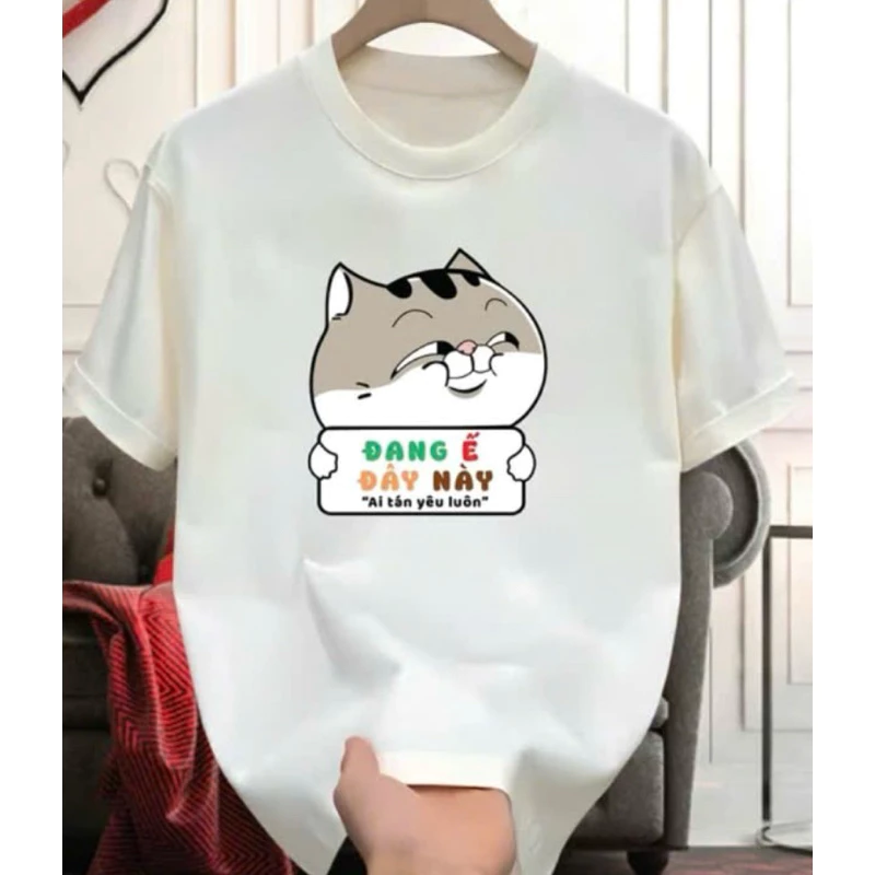 Áo cotton su in hình áo đôi sai 38 đến 60 kg thoáng mát