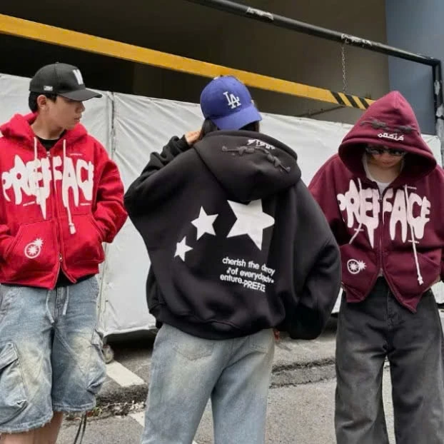 Áo Khoác Hoodie Nam Nữ PREFACE In Ngôi Sao Nổi Siêu HOT, Chống Nắng Giữ Khi Gió Lạnh Về - Top Jacket