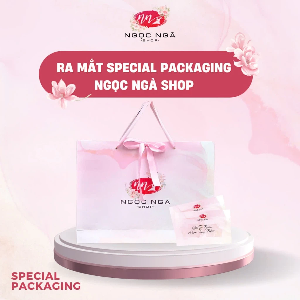 Túi Giấy Đựng Quà Tặng Quần Áo Sang Trọng Ngọc Ngà Shop, dùng tặng quà cho mẹ, bạn gái. Có quai cầm tay tiện lợi
