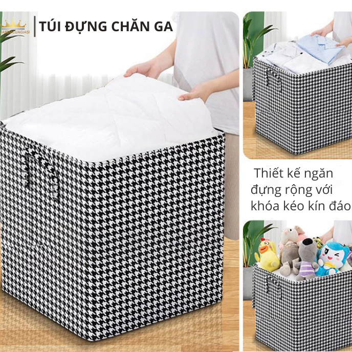 Túi đựng chăn ga rèm cửa quần áo tránh bám bụi ẩm móc, bảo vệ quần áo Vuaremgiasi