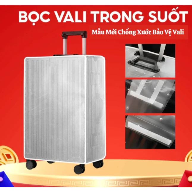 Túi Bọc Vali Trong Suốt PVC Cao Cấp  Chống Nước Chống Bụi BOCTM