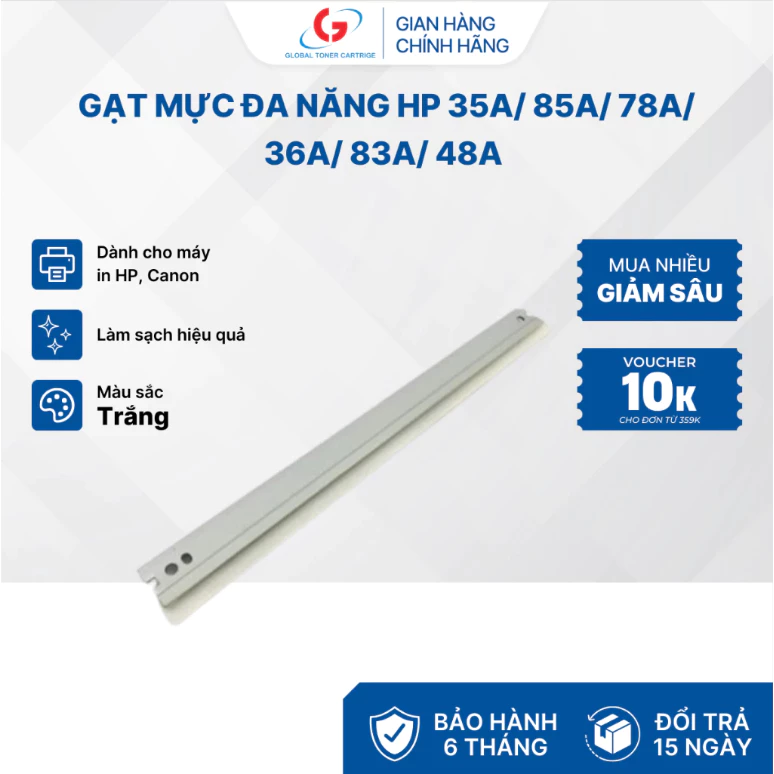 combo 5 - Gạt Máy In HP 35A/85A/78A/36A/83A/48A & Canon 325/312/337/328/326 | MỰC IN ĐỨC QUÝ