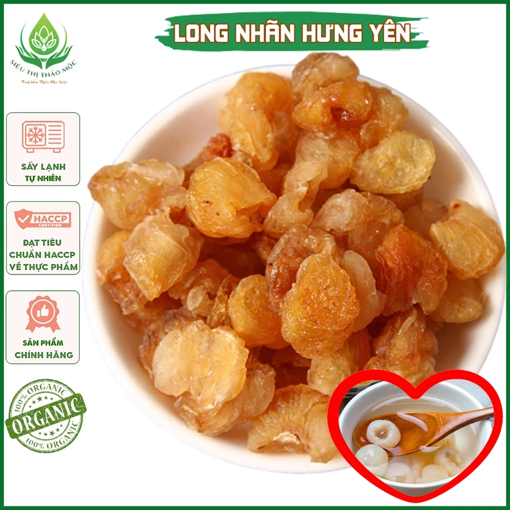 ✅[CHÍNH HÃNG] Long Nhãn Hưng Yên Sấy Khô Vàng Đẹp Ngọt Dẻo Không Tẩm Đường tại Siêu Thị Thảo Mộc