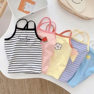 combo 3 áo 2 dây cho bé gái màu ngẫu nhiên