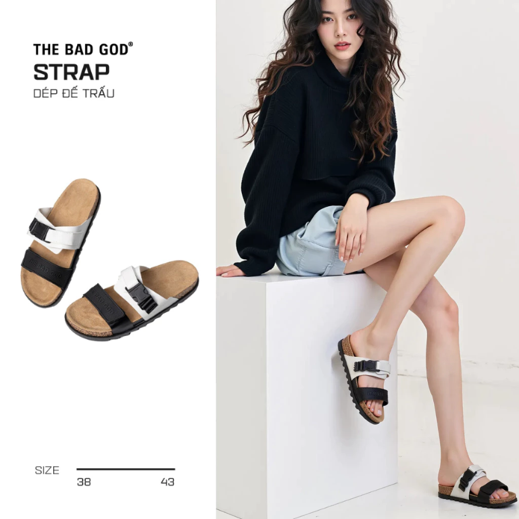 Dép Nam Nữ The Bad God Strap Đế Trấu Chống Trượt Local Brand