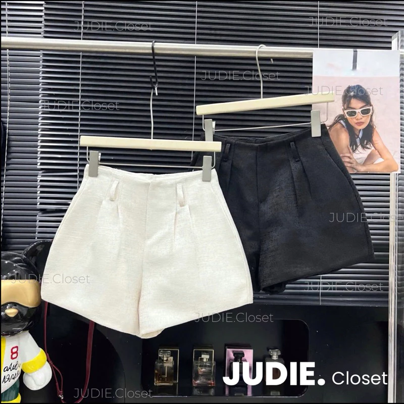Quần Shorts Tacta Gấm Dáng Xoè Nhẹ,Quần Đùi Tacta 2 Lớp Sang Chảnh Hàng QC JUDIE.Closet