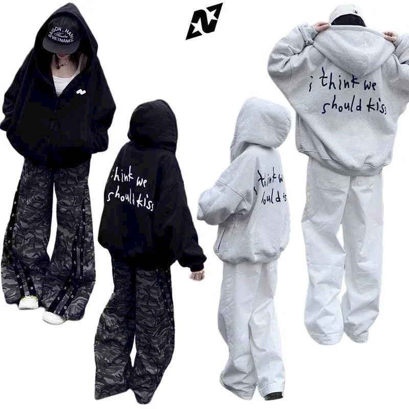 Áo Khoác Hoodie Form Boxy I THINK ME - Áo khoác Nhiều Màu Nam Nữ Tay Phồng