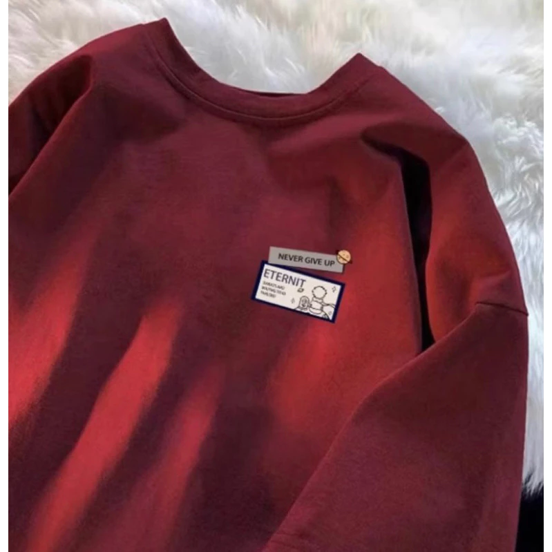 Áo thun phông nữ nam unisex chất liệu cotton khô form to rộng in hình chữ INTERNIT