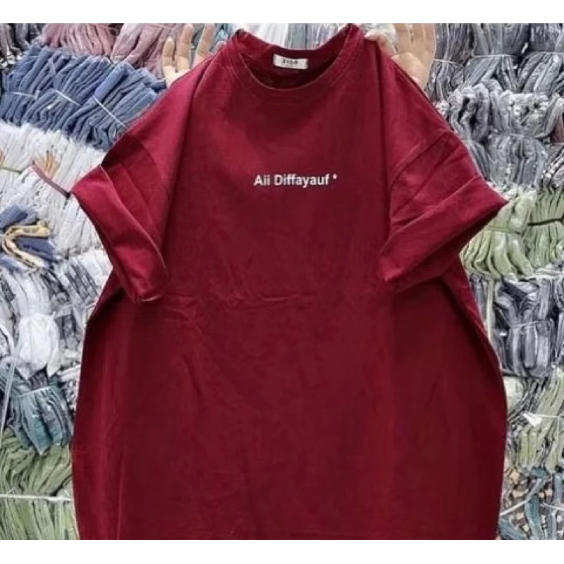 Áo thun phông nữ 3158 form rộng in chữ aii Difayauf chất liệu cotton khô thoáng mát