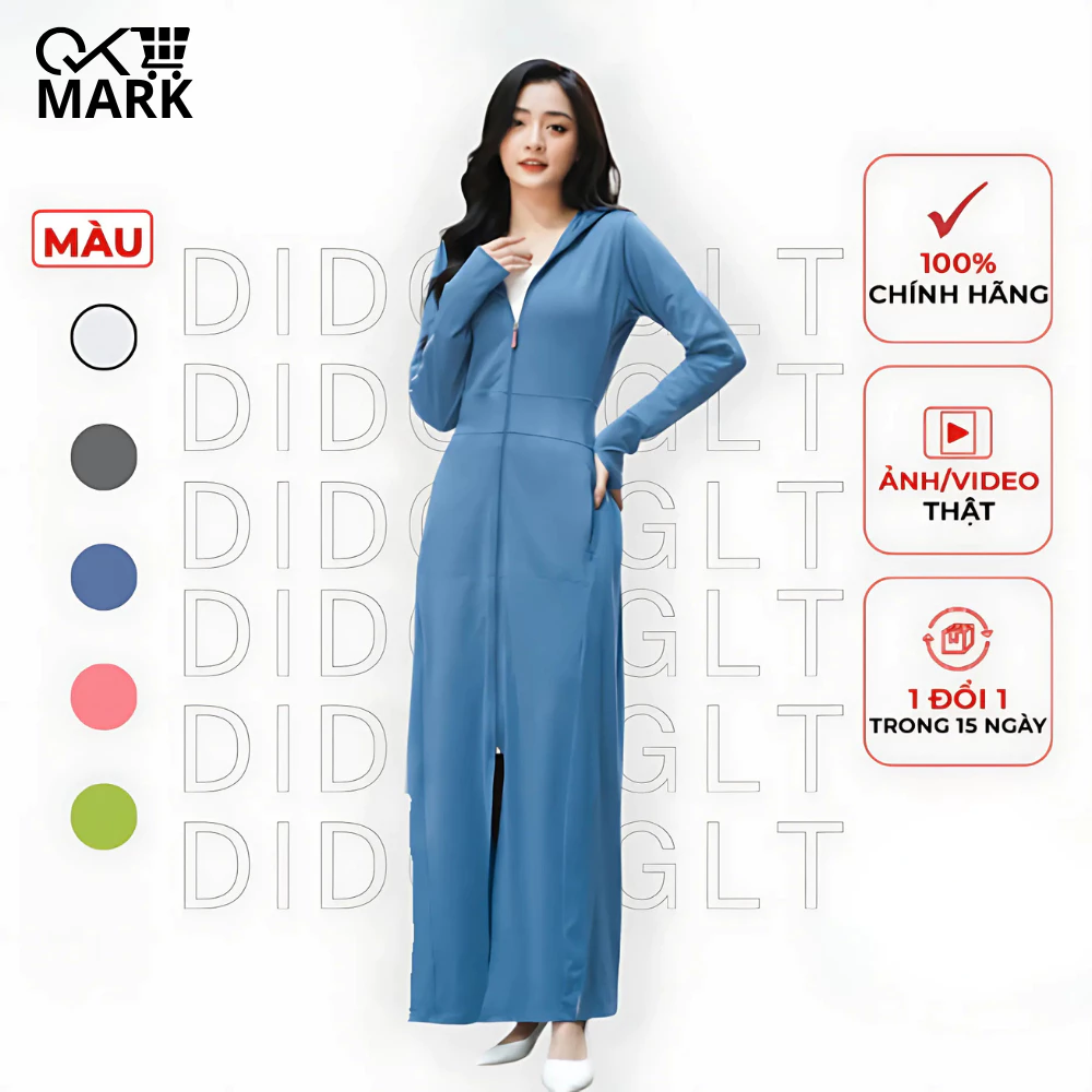 Áo Chống Nắng Toàn Thân DIDOOGLT Chất Liệu Vải Dày Dặn Chống Tia UV Cực Tốt