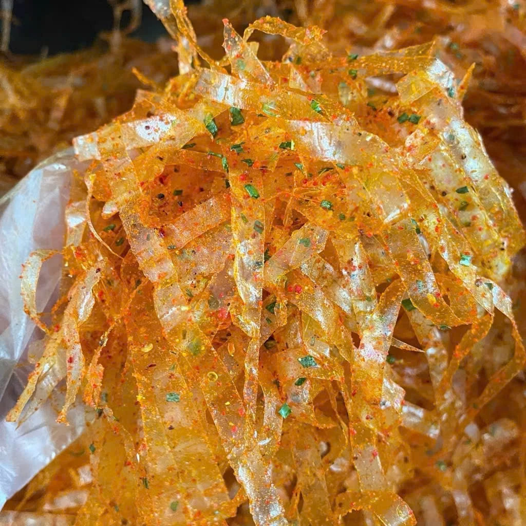 Bánh Tráng Sợi Xike Muối Tỏi Cay 🌶️ Gói 500g-Bánh Tráng Tây Ninh Trộn Sẵn Đủ Vị Ăn vặt snack